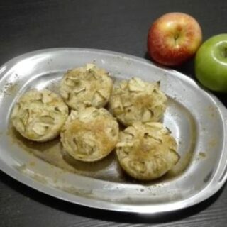 νηστίσιμα μάφινς με μήλα